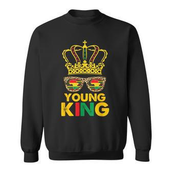Kids Boys Young King Crown African American 1865 Junenth Sweatshirt - Seseable