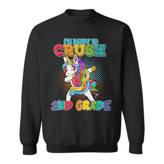 Kids Im Ready To Crush 2Nd Kindergarten Grade Unicorn Sweatshirt | Mazezy