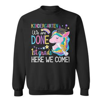 Kindergarten Graduation Cute Unicorn Class Of 2023 Girls Sweatshirt | Mazezy