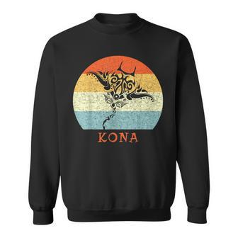 Kona Hawaii Vintage Stingray Retro Throwback Vacation Sweatshirt | Mazezy