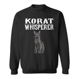 Korat Wisperer Cat Lover Sweatshirt | Mazezy