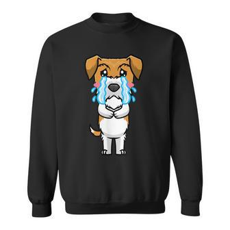 Kromfohrländer Dog Sad Sweatshirt | Mazezy