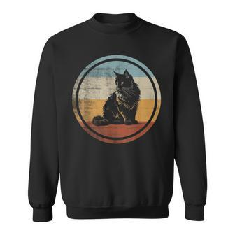 Kurilian Bobtail Cat Retro Style Sweatshirt | Mazezy