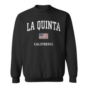 La Quinta California Ca Vintage American Flag Sports Sweatshirt | Mazezy