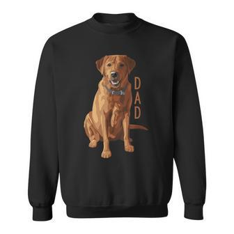 Lab Dad Fox Red Labrador Retriever Dog Lover Sweatshirt | Mazezy