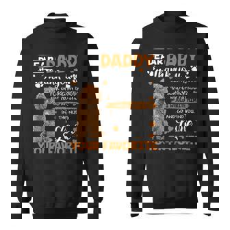 Labradoodle Dog Dear Daddy Thank You For Being My Daddy Sweatshirt - Monsterry