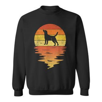 Labrador Retriever Vintage Retro Sunset Labrador Retriever Sweatshirt | Mazezy