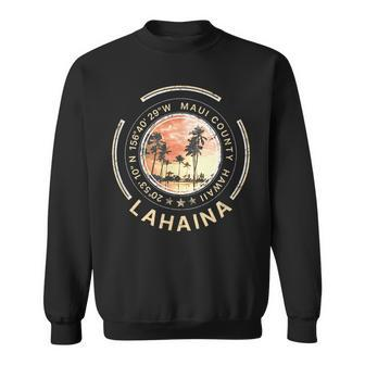 Lahaina Hawaii Maui Hawaiian Sweatshirt - Seseable