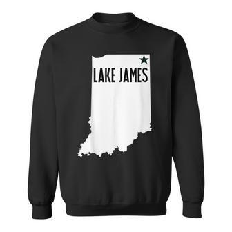 Lake James Angola Indiana Steuben County Sweatshirt | Mazezy