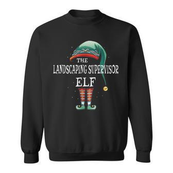 Landscaping Supervisor Elf Job Christmas Sweatshirt | Mazezy