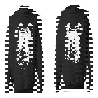 Large Rhinoceros White Rhino Head Sweatshirt | Mazezy