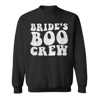 Last Boo Before I Say I Do Bride's Boo Crew Bachelorette Sweatshirt - Seseable