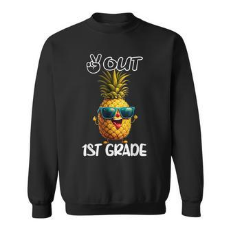 Last Day Of 1St Grade Peace Out 1St Grade Funny Graduation Sweatshirt | Mazezy
