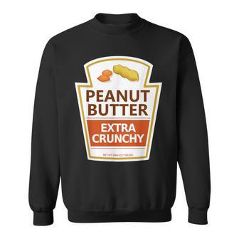 Lazy Costume Peanut Butter Extra Crunchy For Halloween Sweatshirt - Monsterry UK