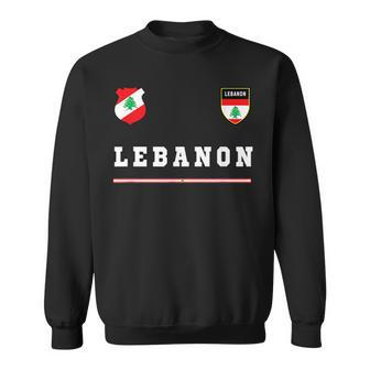 Lebanon SportSoccer Jersey Flag Football Beirut Sweatshirt | Mazezy