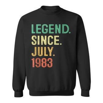 Legend Since July 1983 40Th Birthday Men Gifts 40 Years Old 40Th Birthday Funny Gifts Sweatshirt | Mazezy
