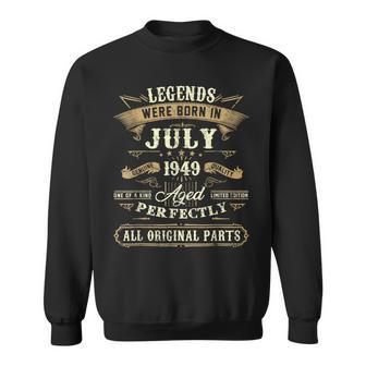 Legends Were Born In July 1949 73Rd Birthday 73 Year Old Sweatshirt | Mazezy