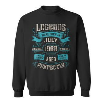 Legends Were Born In July 1963 Birthday Sweatshirt | Mazezy
