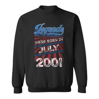 Legends Were Born In July 2001 18Th Birthday Gift Sweatshirt | Mazezy