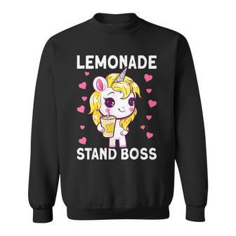 Lemonade Girl Lemonade Stand Boss Sweatshirt | Mazezy
