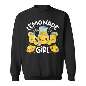 Lemonade Girl Lemonade Stand Boss Sweatshirt - Seseable