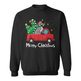 Lemur Christmas Ornament Truck Tree Xmas Sweatshirt | Mazezy