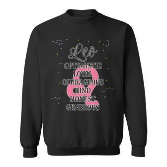 Leo Zodiac Sign July August Birthday Facts Features Traits Sweatshirt | Mazezy CA