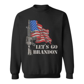 Lets Go Brandon Veteran Us Army Battle Flag Funny Gift Idea Sweatshirt | Mazezy AU