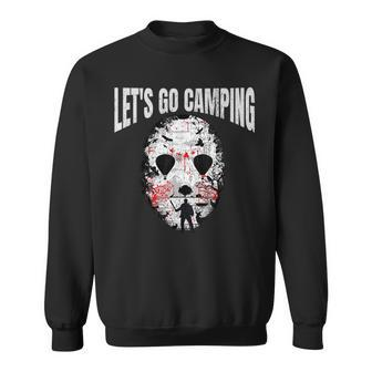 Let's Go Camping Serial Killer Horror Camp Halloween Halloween Sweatshirt | Mazezy