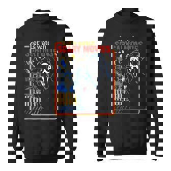 Lets Watch Scary Movies Scream Horror Funny Halloween Halloween Funny Gifts Sweatshirt | Mazezy