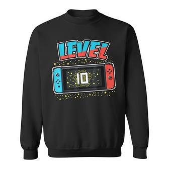 Level 10 Birthday Boy 10 Years Old Video Games Gift Sweatshirt | Mazezy CA