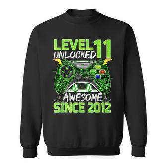 Level 11 Unlocked Awesome 2012 11Th Birthday Video Gamer Boy Sweatshirt | Mazezy