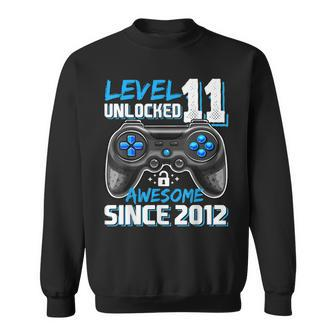 Level 11 Unlocked Awesome 2012 Video Game 11Th Birthday Boy Sweatshirt - Seseable