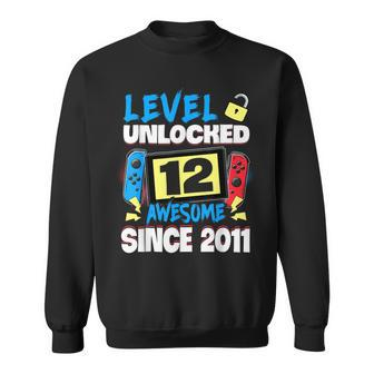 Level 12 Unlocked Awesome 2011 Video Game 12Th Birthday Boy Sweatshirt - Monsterry AU