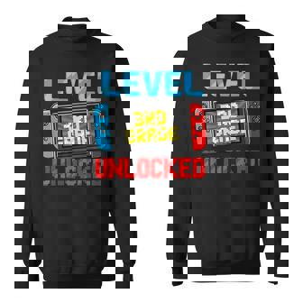 Level 3Rd Grade Unlocked Back To School First Day Boy Girl 3Rd Grade Funny Gifts Sweatshirt | Mazezy
