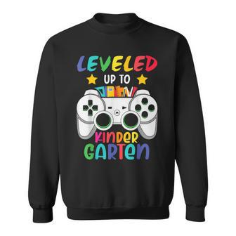 Level Up To Kindergarten Back To School Video Games Boys Sweatshirt - Monsterry DE