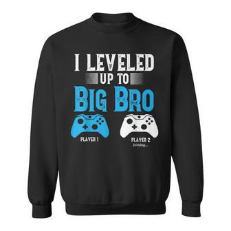 Leveling Up To Big Brother Video Game Player Sweatshirt - Monsterry AU