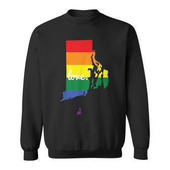 Lgbt Gay Pride Rhode Island Love Sweatshirt | Mazezy