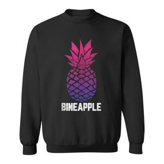Lgbt-Q Bi-Sexual Pineapple Tropical Summer Cool Pride Gifts Sweatshirt | Mazezy