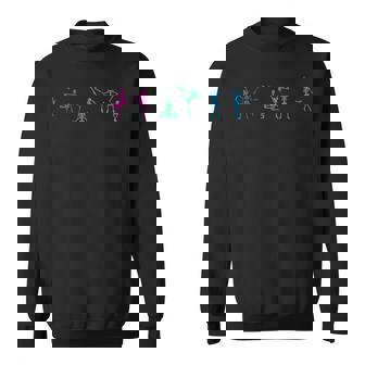 Lgbtq Polysexual Pride Skeleton Halloween Lgbtqia Poly Flag Sweatshirt | Mazezy