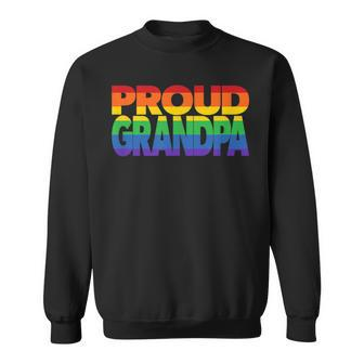 Lgbtq Pride Support Proud Grandpa For Gay Pride Sweatshirt | Mazezy