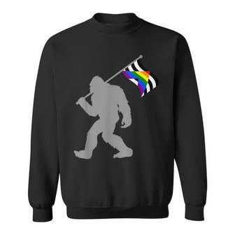 Lgbtq Straight Alliance Pride Flag On Straight Gay Ally Sweatshirt - Seseable