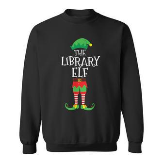 Library Elf Library Assistant Christmas Party Pajama Sweatshirt - Monsterry