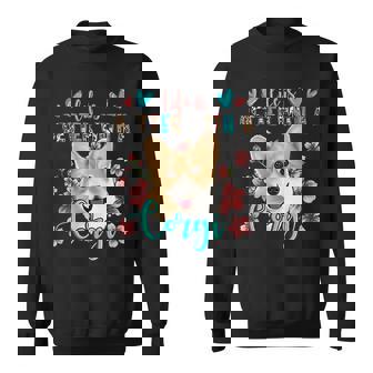 Life Is Better With A Corgi Western Leopard National Pet Day Sweatshirt | Mazezy