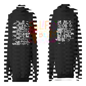 Life Is Better With Sprinkles Ice Cream Summer Vibes Holiday Sweatshirt | Mazezy