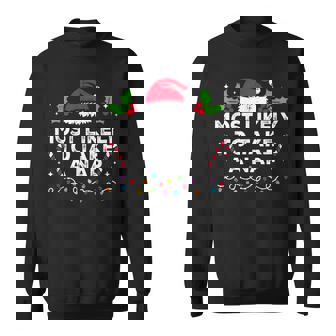 Most Likely To Take A Nap Family Christmas Matching Sweatshirt | Seseable UK