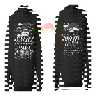 Most Likely To Start All The Shenanigans Christmas Family Sweatshirt - Seseable