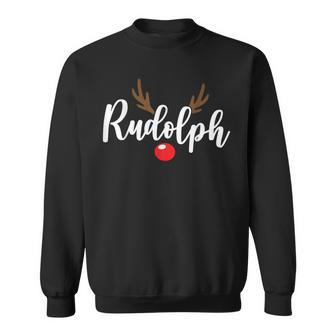 Most Likely To Try Ride Rudolph Couples Christmas Sweatshirt | Mazezy
