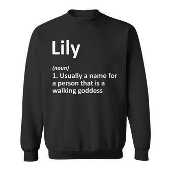 Lily Definition Personalized Name Funny Birthday Gift Idea Sweatshirt | Mazezy DE