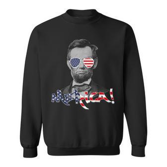 Lincoln Merica 4Th July Or Memorial Day Outift Sweatshirt | Mazezy
